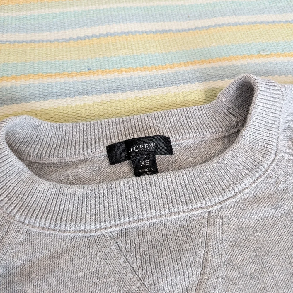 ⭐ J. Crew Gray Cashmere-blend Sweater XS